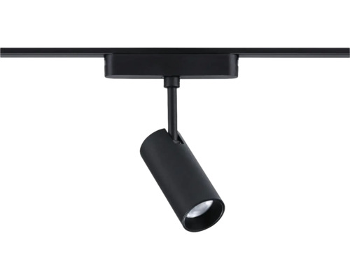 Schwarzer LED-Strahler zur Schienenmontage