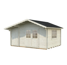 Holzgartenhaus mit Doppeltür und Fenster