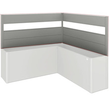 Eckbadewanne mit Paneel und Verkleidung