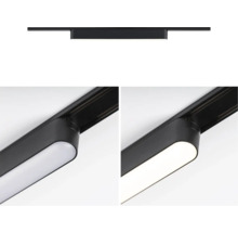 Schwarze Stromschienenleuchte für die Decke