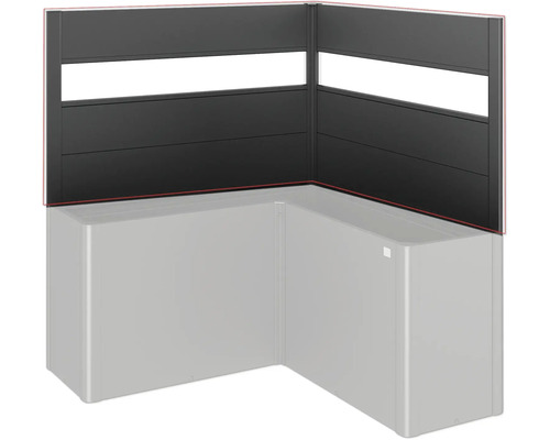 Sichtschutzzaun mit Pflanzkasten für den Außenbereich