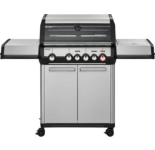 Edelstahl Gasgrill mit Seitenablagen und Unterschrank