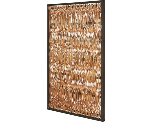 Sichtschutzelement mit Holzrahmen und Weidenfüllung