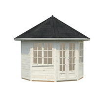 Holz Gartenhaus mit Dach aus Bitumen