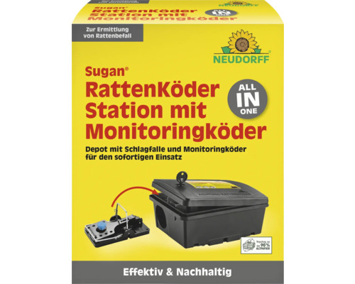 Neudorff Sugan Rattenköder Station mit Monitoringköder zur Rattenbekämpfung
