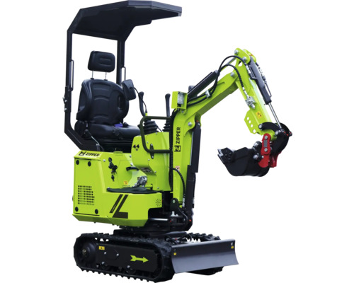 Minibagger mit Kettenlaufwerk und Kabinendach