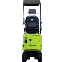Zipper Minibagger mit Raupenfahrwerk und Fahrersitz