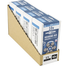 Ansmann Hörgerätebatterien Größe 675, 40 Stück in Displayverpackung