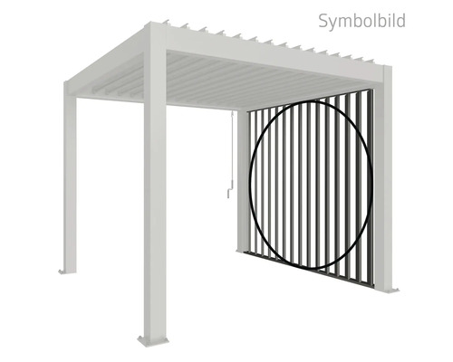 Pergola mit Windschutz