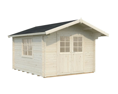 Holzgartenhaus mit Fenster und Doppeltür