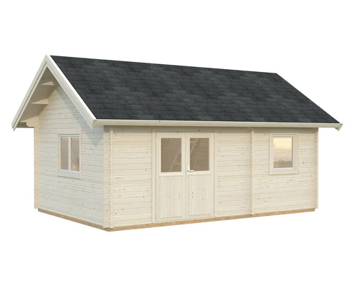 Gartenhaus aus Holz mit Fenster und Doppeltür