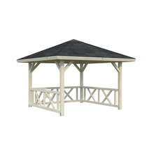 Holzpavillon mit Dach