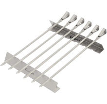 Edelstahl Grillspieße mit Halterung