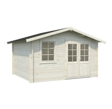 Holzgartenhaus mit Fenster und Doppeltür