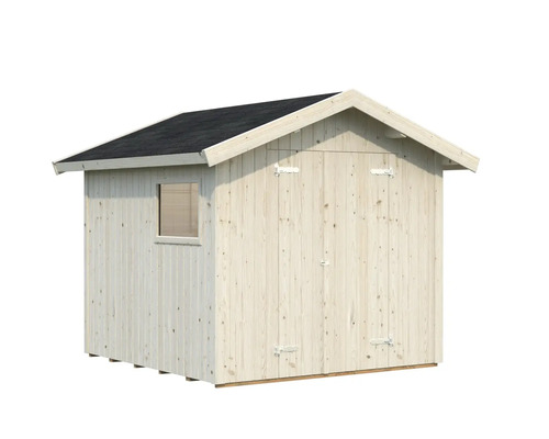 Holzgartenhaus mit Fenster und Doppeltür