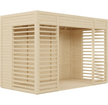 Holz Gartenhaus mit Lamellenwänden