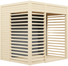 Holz Garten Pavillon mit Lamellenwänden