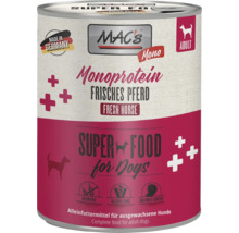 Macs Monoprotein Hundefutter Dose mit frischem Pferdefleisch für ausgewachsene Hunde