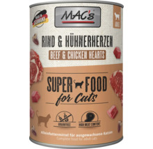 Mac's Katzenfutter Rind und Hühnerherzen Dose