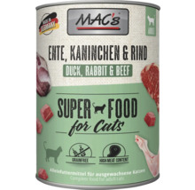 Mac's Katzenfutter Ente, Kaninchen und Rind in einer Dose