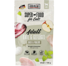 Mac's Superfood Katzenfutter Adult Ente und Geflügel, 100 Gramm Packung