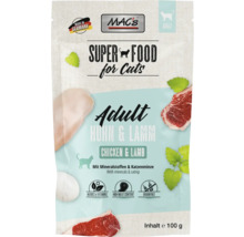Mac's Superfood Adult Katzenfutter Huhn und Lamm, 100 Gramm Packung