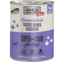 Mac's Monoprotein Hundefutter mit frischem Rotwild für ausgewachsene Hunde
