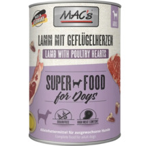 Dose Mac's Hundefutter Lamm mit Geflügelherzen
