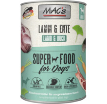 Konservenfutter für Hunde mit Lamm und Ente von Mac's