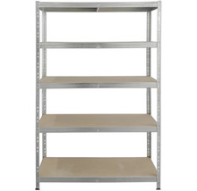 Metallregal mit fünf Ablagen