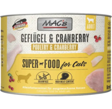 Mac's Katzenfutter Dose Geflügel und Cranberry für ausgewachsene Katzen