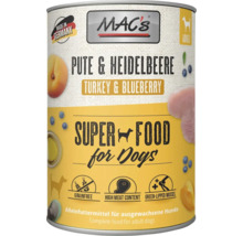 Mac's Hundefutter mit Truthahn und Blaubeeren für ausgewachsene Hunde