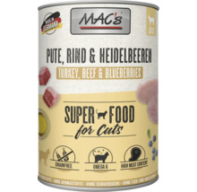 Mac's Katzenfutter Dose mit Truthahn, Rind und Blaubeeren