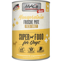 Macs Monoprotein Hundenassfutter frische Pute für ausgewachsene Hunde