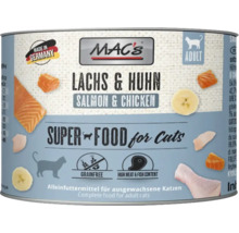 Mac's Katzenfutterdose mit Lachs und Huhn für ausgewachsene Katzen