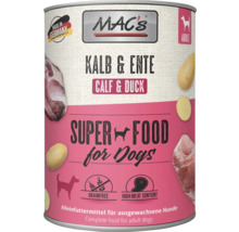 Mac's Hundenassfutter Kalb und Ente für ausgewachsene Hunde