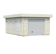 Holzgarage mit Sektionaltor