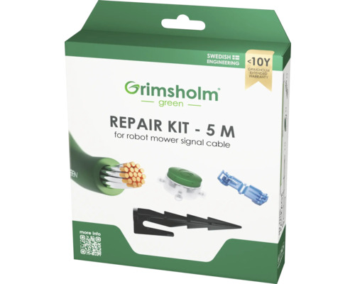 Reparaturset für Begrenzungkabel, 5 m Grimsholm Reparaturset fünf Meter für Mähroboter Signalkabel in Verpackung