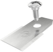 Trapezklinge mit Befestigungsschraube