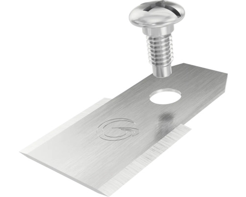 Trapezklinge mit Befestigungsschraube