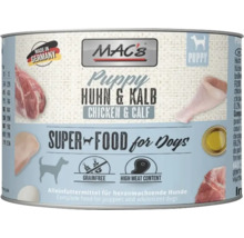 Mac's Puppy Hühnchen und Kalb Nassfutter für Hunde, getreidefrei, hoher Fleischanteil