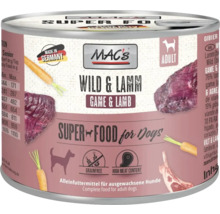 Macs Wild und Lamm Hundenassfutter Dose