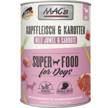 Mac's Hundefutter Dose mit Rind und Karotten für ausgewachsene Hunde