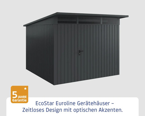 EcoStar Euroline Gerätehaus mit Pultdach