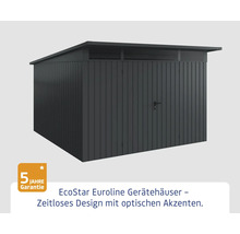 EcoStar Euroline Gerätehaus mit Flachdach und Tür