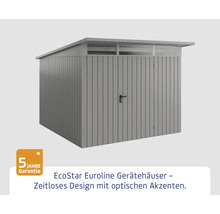 EcoStar Euroline Gerätehaus mit zeitlosem Design und optischen Akzenten