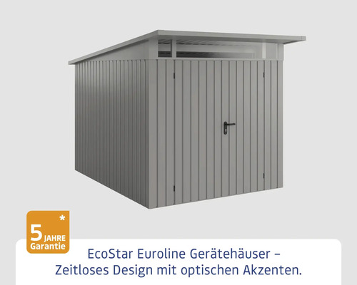 EcoStar Eurolinie Gerätehaus mit Flachdach