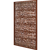 Dekorative Sichtschutzwand aus Weidenholz mit Rahmen
