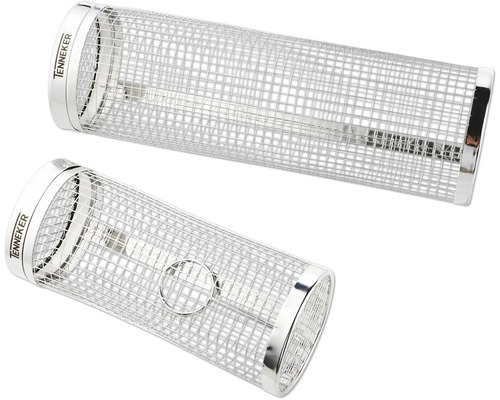 Zwei Edelstahl-Räucherspiralen der Marke Tenneker