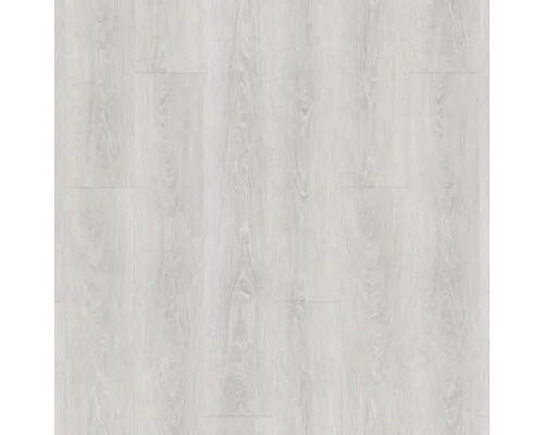 Heller Laminatboden mit Holzoptik.